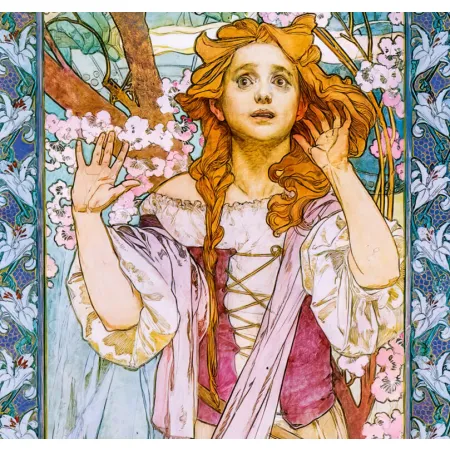 Kalendář Alfons Mucha - vázanka (N194-26)