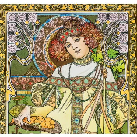 Kalendář Alfons Mucha - vázanka (N194-26)