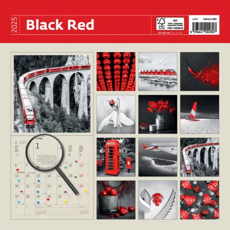 Kalendář Black Red (LP07-25)