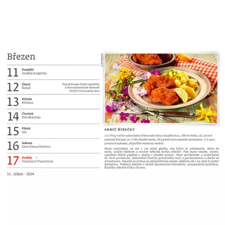 Kalendář Česká kuchyně (S03-24)