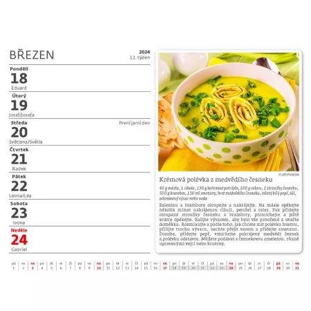 Kalendář Česká kuchyně (SM01-24)