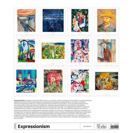 Kalendář Expressionism (N251-26)