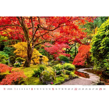 Kalendář Gardens (N130-26)