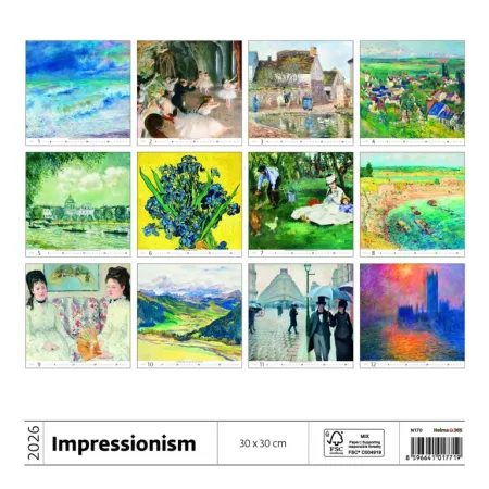 Kalendář Impressionism (N170-26)