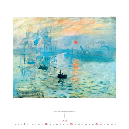 Kalendář Impressionism (N255-25)