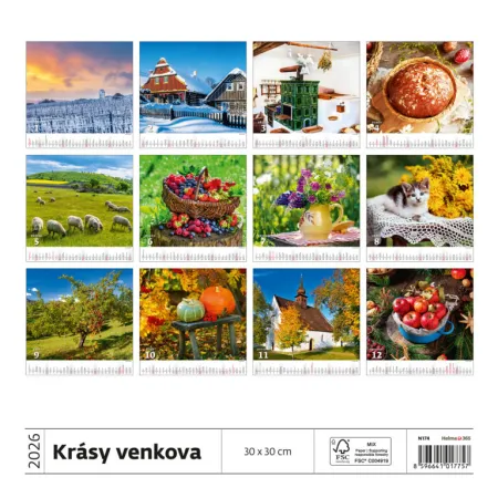 Kalendář Krásy venkova (N174-26)