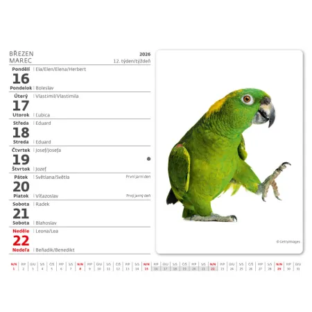 Kalendář Mazlíčci (SM15-26)