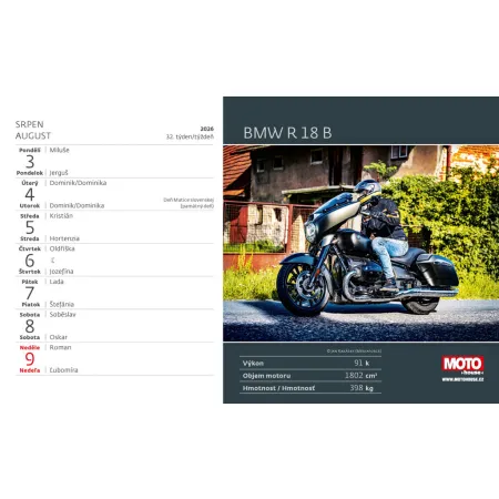 Kalendář Motorky (S11-26)