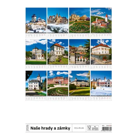 Kalendář Naše hrady a zámky (N104-26)