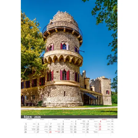 Kalendář Nejkrásnější místa České republiky (N111-26)