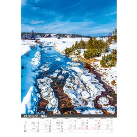 Kalendář Nejkrásnější místa České republiky (N111-26)