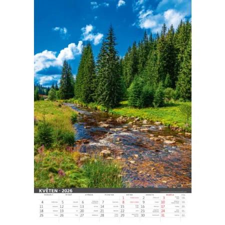 Kalendář Nejkrásnější místa České republiky (N111-26)