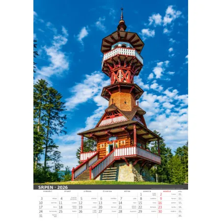 Kalendář Nejkrásnější místa České republiky (N111-26)