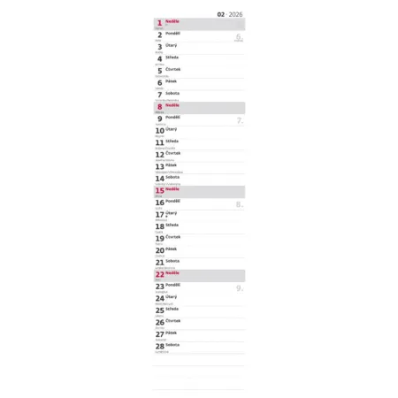 Kalendář Poznámková vázanka (N199-26)