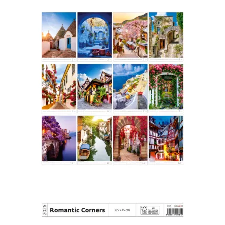 Kalendář Romantic Corners (N147-26)