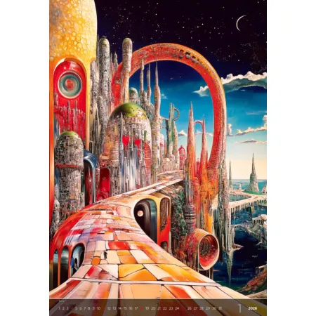 Kalendář Surreal New Worlds (N264-26)