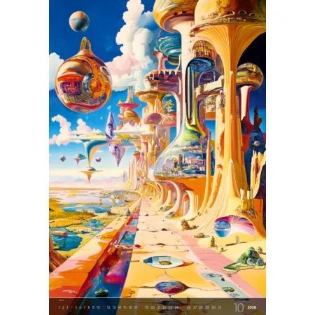 Kalendář Surreal New Worlds (N264-26)