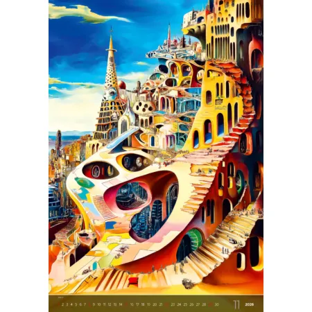 Kalendář Surreal New Worlds (N264-26)