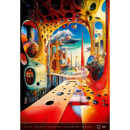 Kalendář Surreal New Worlds (N264-26)
