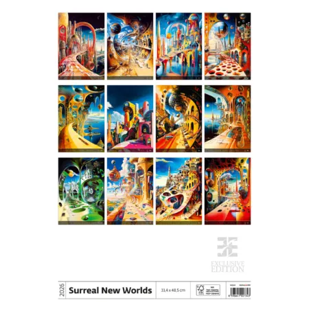 Kalendář Surreal New Worlds (N264-26)