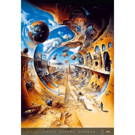 Kalendář Surreal New Worlds (N264-26)