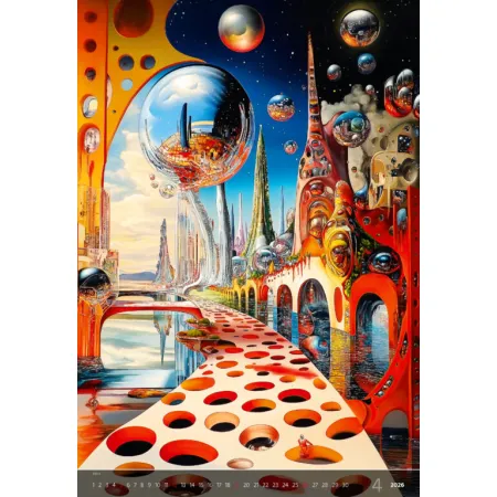 Kalendář Surreal New Worlds (N264-26)