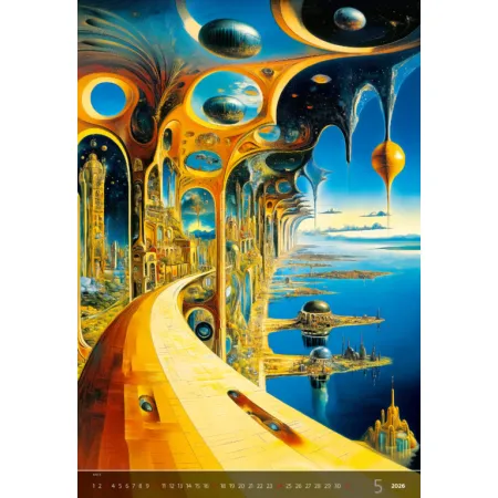 Kalendář Surreal New Worlds (N264-26)