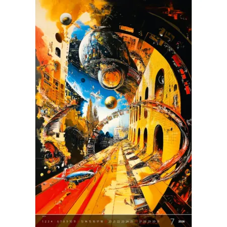 Kalendář Surreal New Worlds (N264-26)