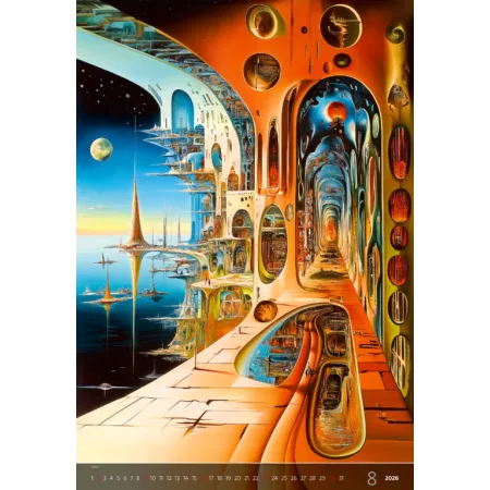 Kalendář Surreal New Worlds (N264-26)