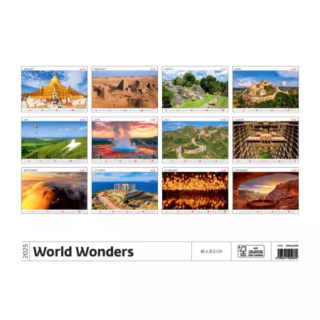 Kalendář World Wonders (N134-25)