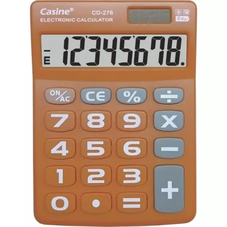 Kalkulačka Casine CD-276 stolní oranžová 