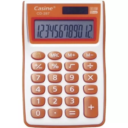 Kalkulačka Casine CD-287 stolní oranžová 