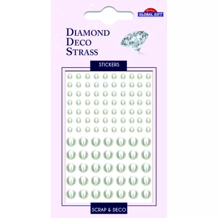 Kamínky DDS 160092 White beads