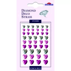 Kamínky DDS 160110 Pink hearts