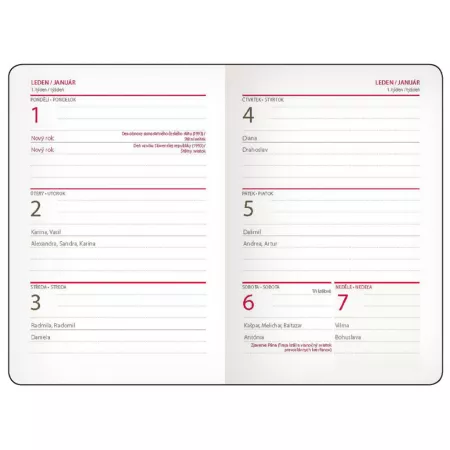 Kapesní diář A7 Lyra MIX 2 (DLY427-2-24)