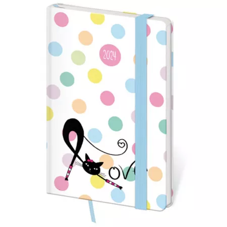 Kapesní diář Lyra design 1-5 s gumičkou (DLY436-2-24)