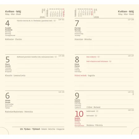 Kapesní diář Nebrasca modrý (DN426-2-26)