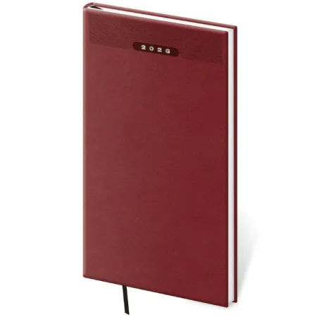 Kapesní diář Print Classic angl. červený (DP426-05-26)