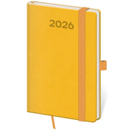 Kapesní diář Print Pop žlutý (DPP436-09-26)