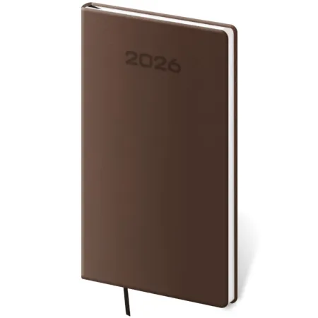 Kapesní diář Soft hnědý (DSO426-5-26)