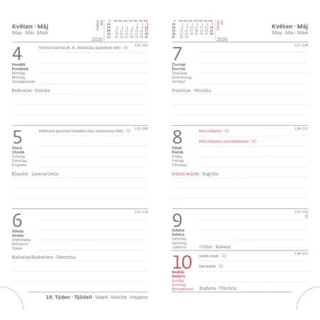 Kapesní diář Vario Grey design (DV426-04-26)