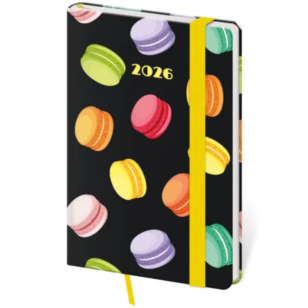 Kapesní diář Vario Macarons s gumičkou (DV436-24-26)