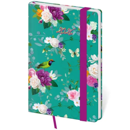 Kapesní diář Vario Romance s gumičkou (DV436-14-26)