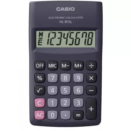 Kapesní kalkulačka Casio HL 815L BK, černá 