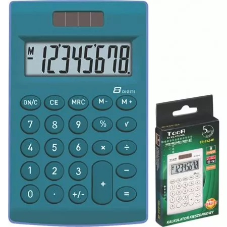 Kapesní kalkulačka KW TR-252-B 8 míst modrá 120-1771