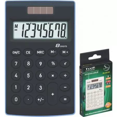 Kapesní kalkulačka KW TR-252-K 8 míst černá 120-1772