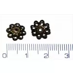 Kaplík zakončovací na korálky, 10x3mm, otvor 1mm (starobronz)