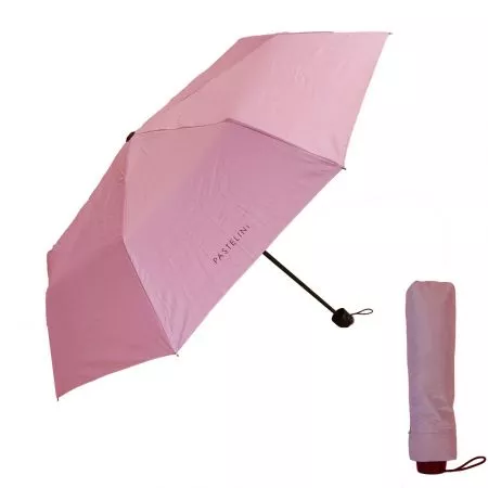 Karton P+P Dámský skládací deštník PASTELINI růžová 9-62822