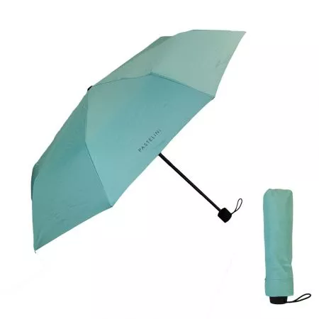 Karton P+P Dámský skládací deštník PASTELINI zelená 9-62722