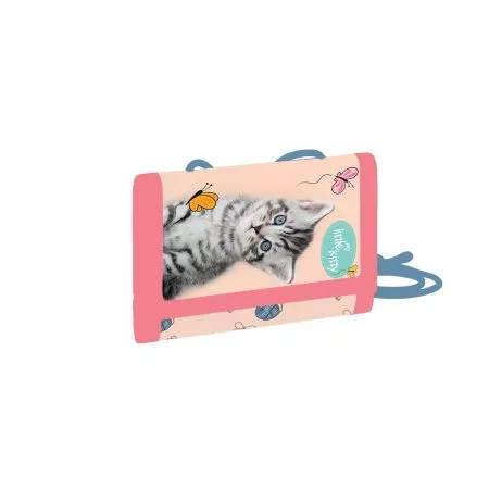 Karton P+P Dětská textilní peněženka kočka 1-81823